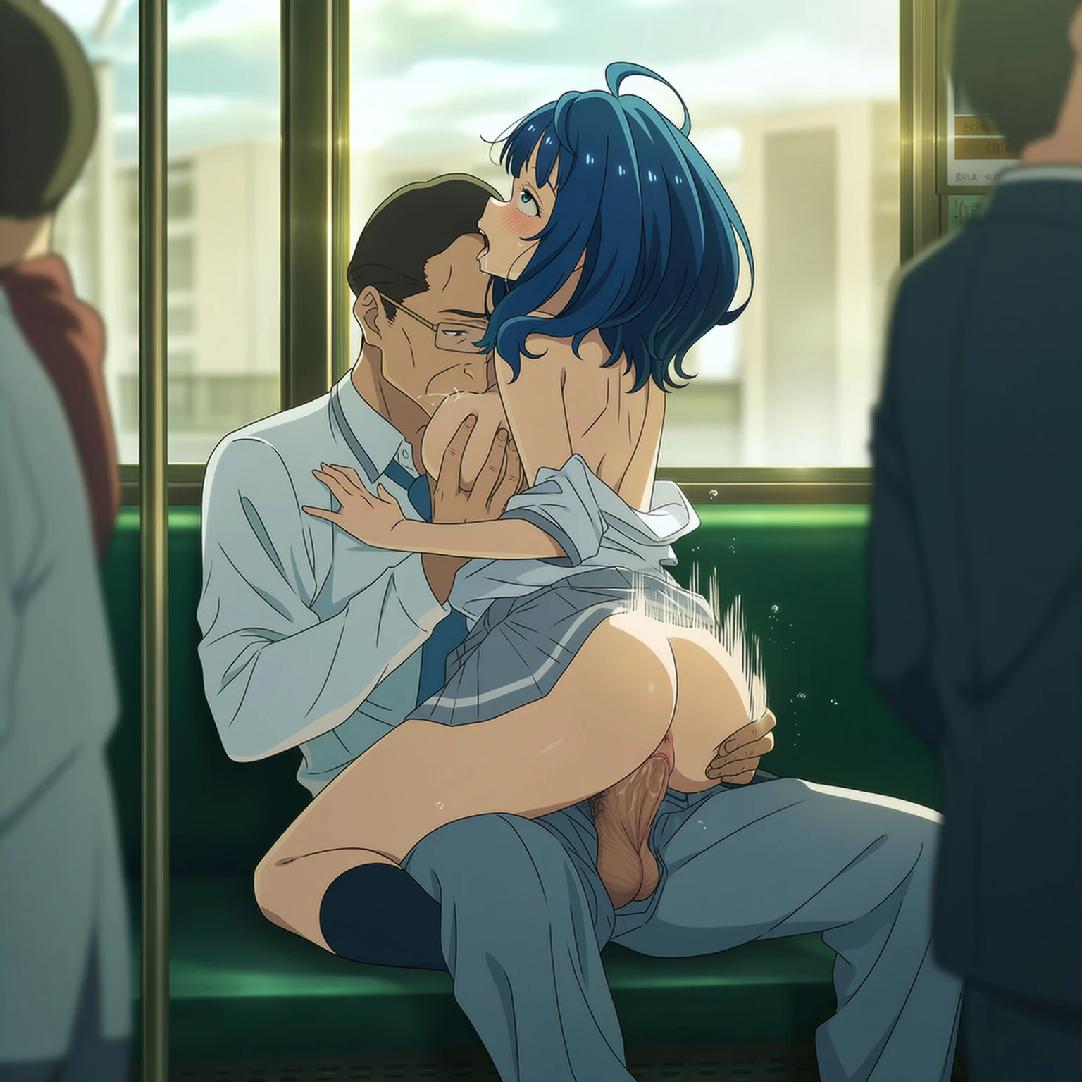 Yanami Anna on train Hentai by ryujin - Uncensored - Hentai Image 46