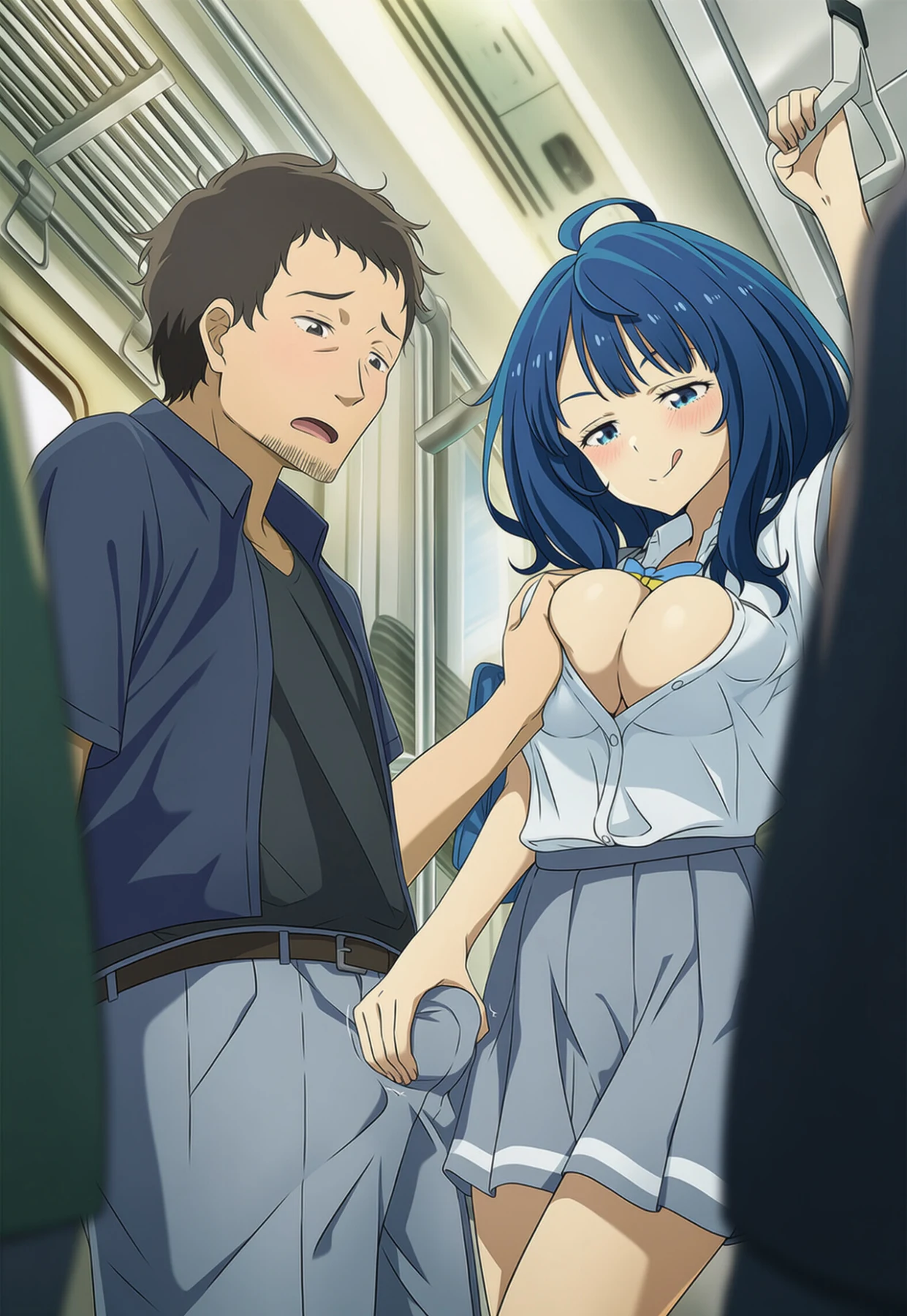Yanami Anna on train Hentai by ryujin - Uncensored - Hentai Image 7