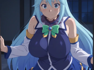 Aqua - Kono Subarashii Sekai ni Shukufuku wo! 💙 – 135 Images - Konosuba Hentai
