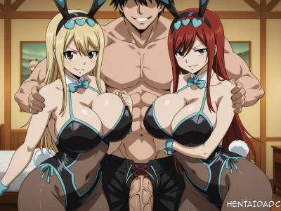Fairy Tail Erza & Lucy - Double Fun – 124 Images