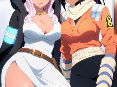 Uncensored Hentai - Hibana x Yoruichi Shihōin 火華x四楓院夜一 – Fire Force x BLEACH 炎炎ノ消防隊xブリーチ – 110 Images