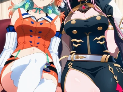Uncensored Hentai - Takanashi Kiara x Mori Calliope 小鳥遊キアラx森カリオペ – hololive-EN ホロライブ-EN – 109 Images