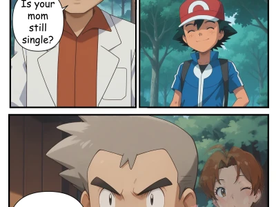 Delia Ketchum and Professor Oak - Pokemon - Empty House