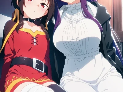 Uncensored Hentai - Megumin x Fern めぐみんxフェルン – KonoSuba: God's Blessing on This Wonderful World! x Frieren: Beyond Journey's End この素晴らしい世界に祝福を！x葬送のフリーレン – 130 Images
