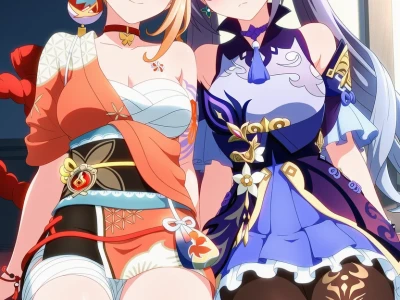 Yoimiya x Keqing 宵宮x刻晴 – Genshin Impact 原神 – 160 Images