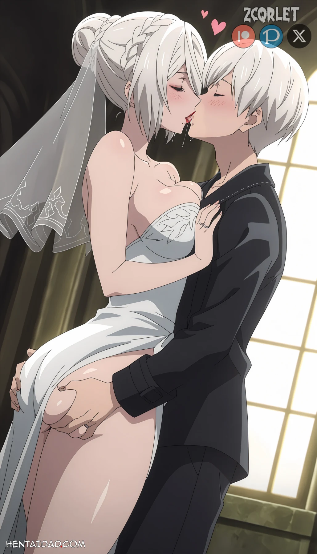 YoRHa No.2 Type B -2B- ヨルハ２号Ｂ型 x YoRHa No.9 Type S -9S- ヨルハ９号Ｓ型 - Nier: Automata Ver1.1a - 4 Outfits – 105 Images - Erotic Concept (Zcqrlet Hentai Image 104)