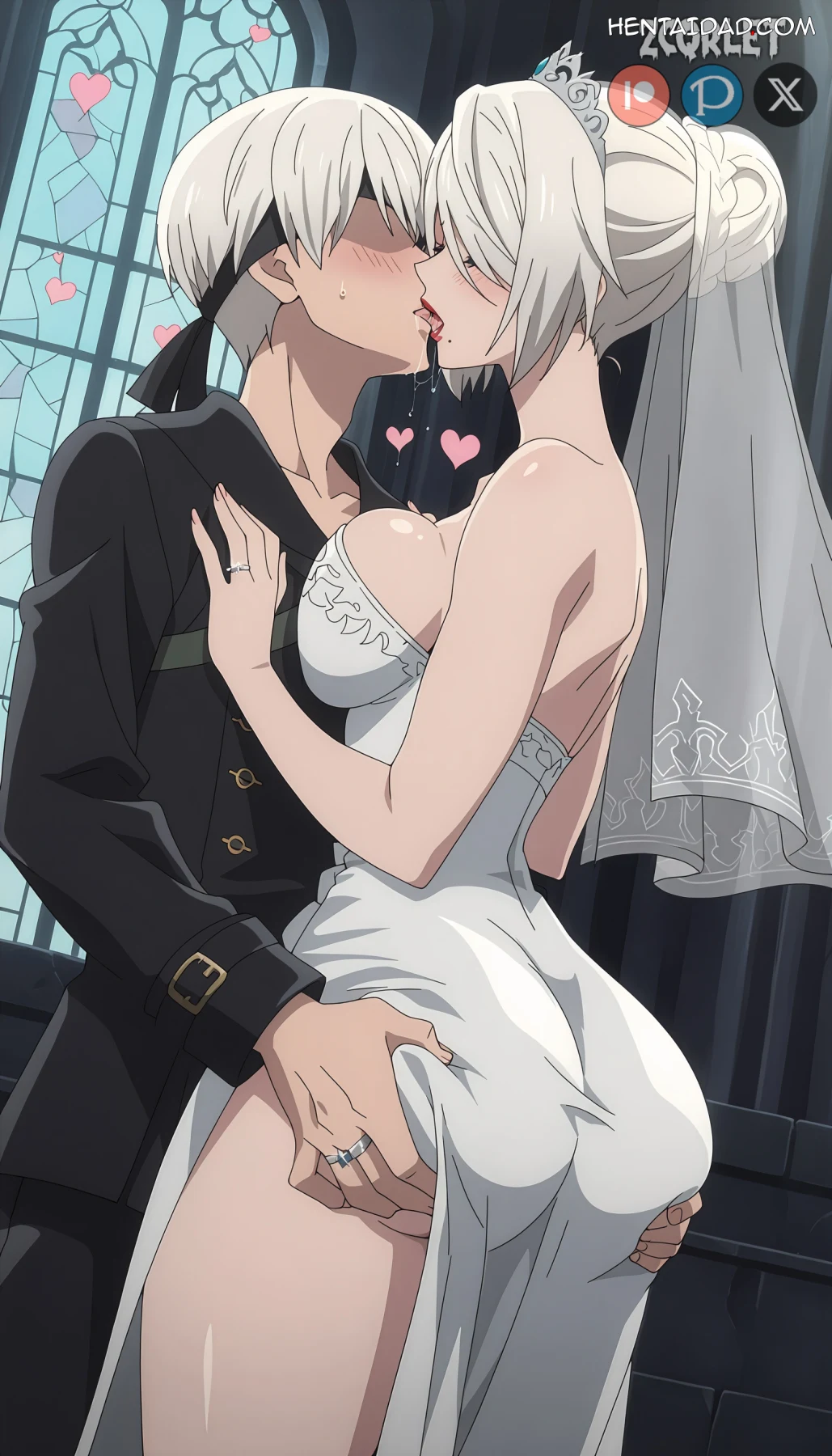YoRHa No.2 Type B -2B- ヨルハ２号Ｂ型 x YoRHa No.9 Type S -9S- ヨルハ９号Ｓ型 - Nier: Automata Ver1.1a - 4 Outfits – 105 Images - Uncensored (Zcqrlet Hentai Image 105)