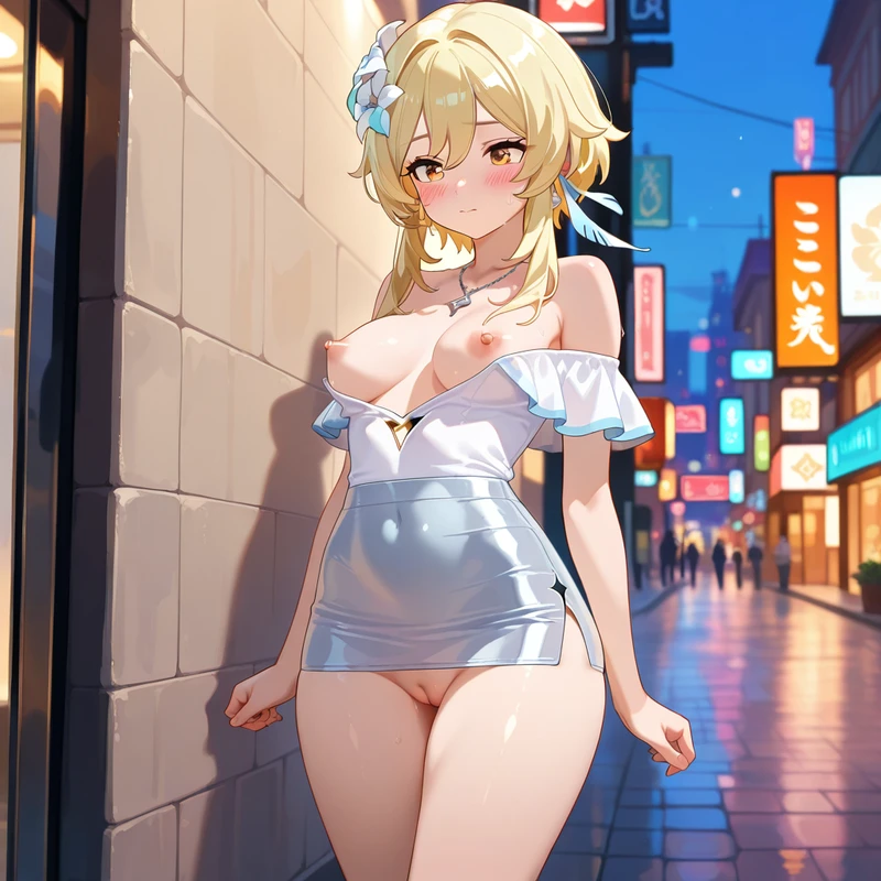 Uncensored Hentai - (VIP Exclusive)Lumin 熒 White Off-Shoulder Vibes