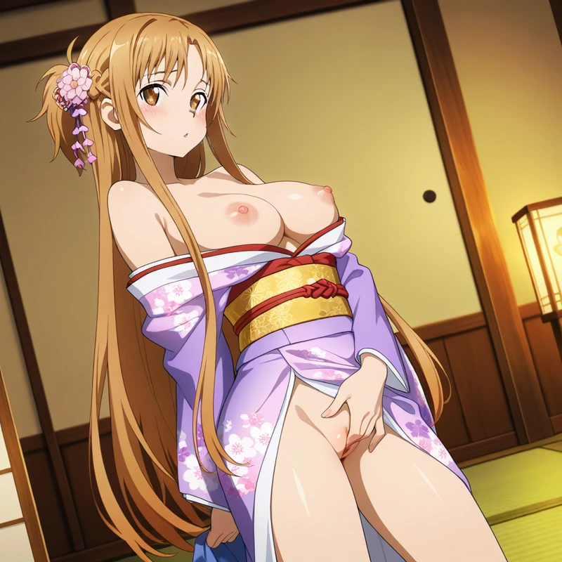 (VIP Exclusive)Asuna in a traditional Japanese oiran outfit.(Part 1)
