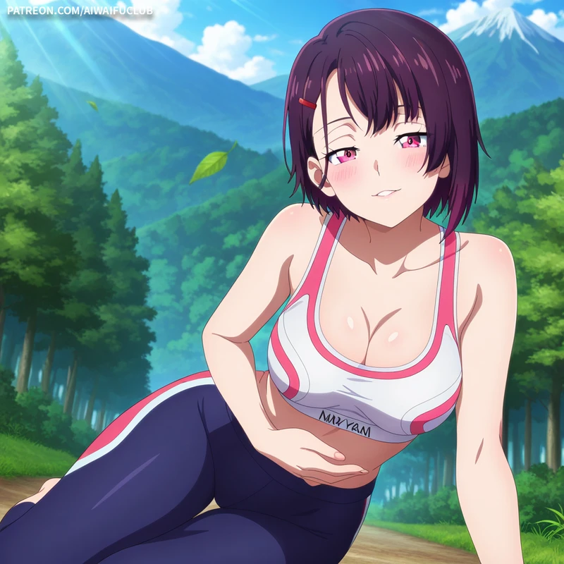 (VIP Exclusive)Shizuka Mikazuki 三日月閑 Tight yoga outfit - 7 Hentai
