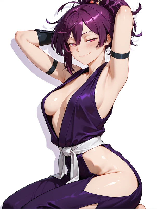 Yuzuriha - Hell's Paradise - Purple Hair Hentai