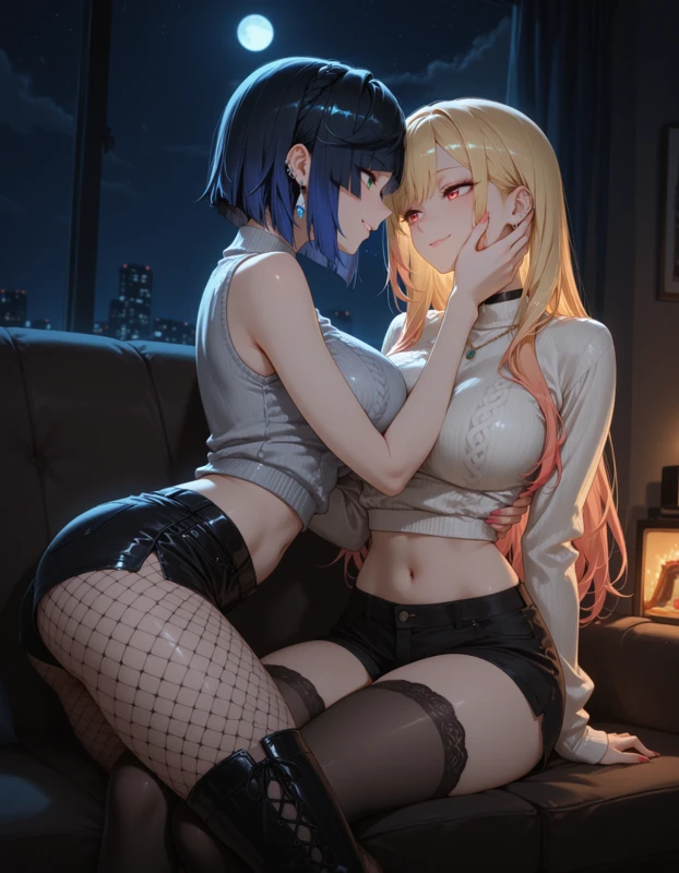 Uncensored Hentai - ❤️‍🔥 Infernia - Yelan X Marin Kitagawa (Full Set)