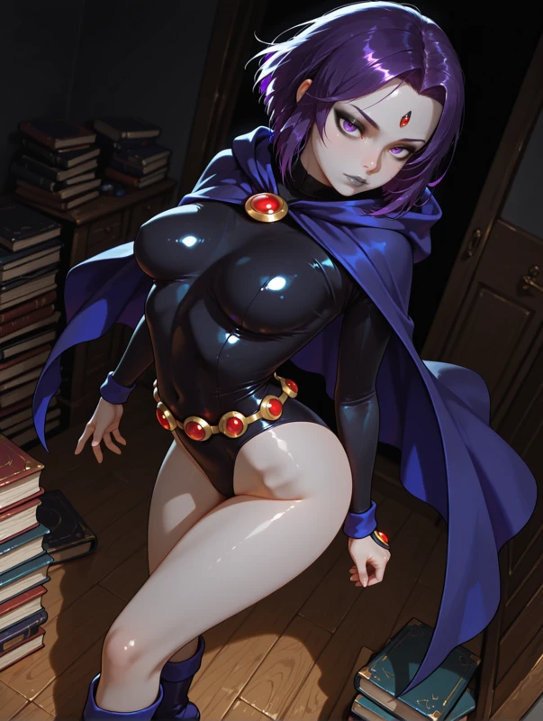Raven - Teen Titans - Purple Hair Hentai
