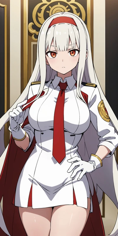 Mahouka Koukou Hentai - Uniform_White hair_Girl