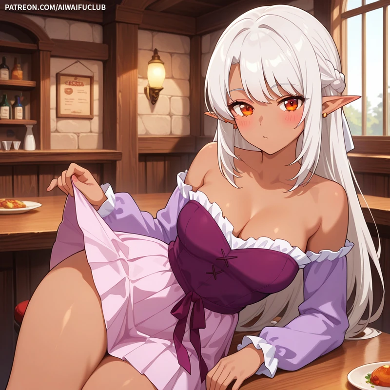 (VIP Exclusive) Silk 希露可 off-shoulder dress - 8 Hentai