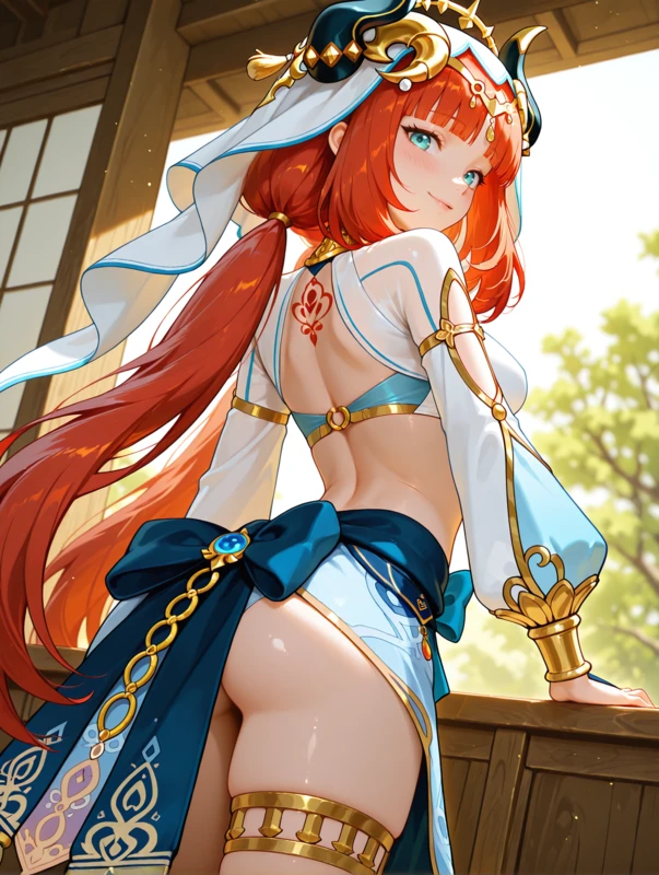 Nilou - Genshin Impact - Reverse Cowgirl Position Hentai