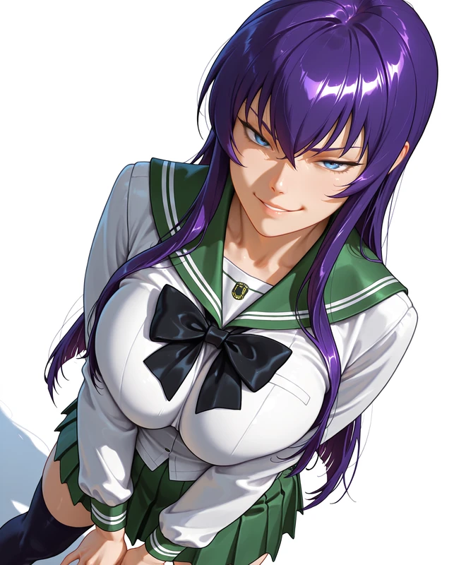 Saeko Busujima - Highschool of the Dead - Blue Hentai