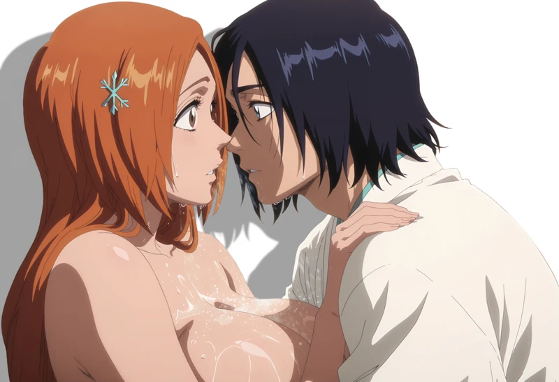 NSFW One Piece nami Hentai - Orihime Inoue X Hanataro Yamada | Bleach NSFW