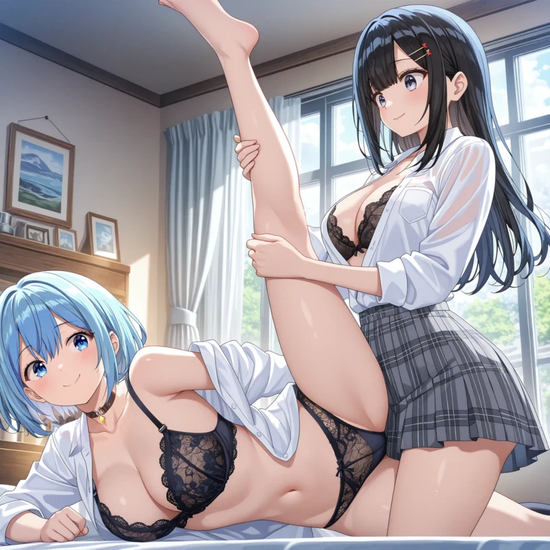 Himari Kurakon Hentai - Himari Inuzuka and Rion Enomoto