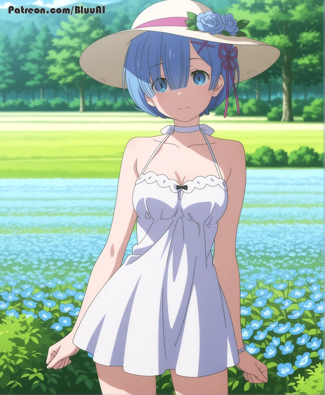 [Extra] Rem | Re:Zero - Bluu Ai Hentai