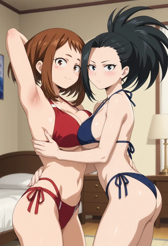 My Hero Academia Hentai - 八や百お万よろず百もも｜Momo Yaoyorozu｜야오요로즈 모모 麗日お茶子｜Ochaco Uraraka｜우라라카 오챠코 僕のヒーローアカデミア｜My Hero Academia｜나의 히어로 아카데미아
