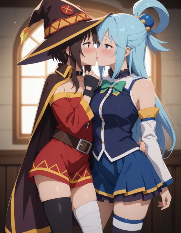 [Premium 20p] Megumin x Aqua - めぐみんxアクア # KonoSuba: God's Blessing on This Wonderful World! - この素晴らしい世界に祝福を！ - Megumi Hentai